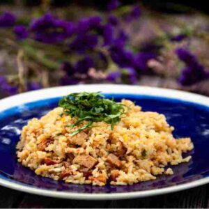 Fried-Rice-Portuguese-Sausage-Bacon-Jerry-Correa-Saint-Francis-Healthcare