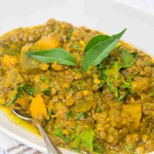 Jesse Lipman's Curried Kabocha & Lentil Stew • Cooking Hawaiian Style