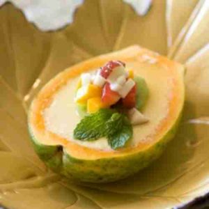 Orange-Panacotta-with-Fresh-Papaya-Recipe
