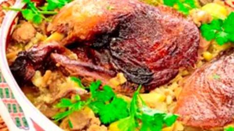 duck and stuffing