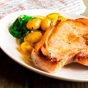 Glenn-Shinsato-Home-Cured-Pork-Chop-with-Arugula-Butter-Recipe